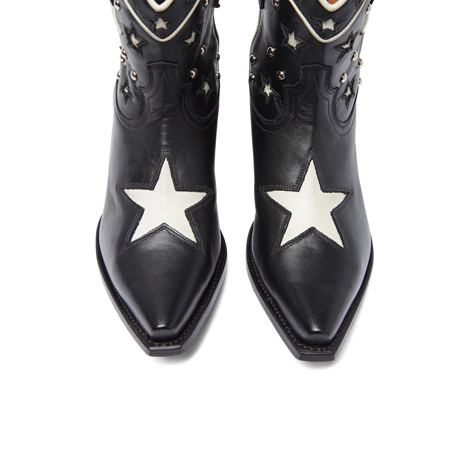 Ranch Road Boots, Women's Western Boots, Presidio Liberty Short Black - Front Toe