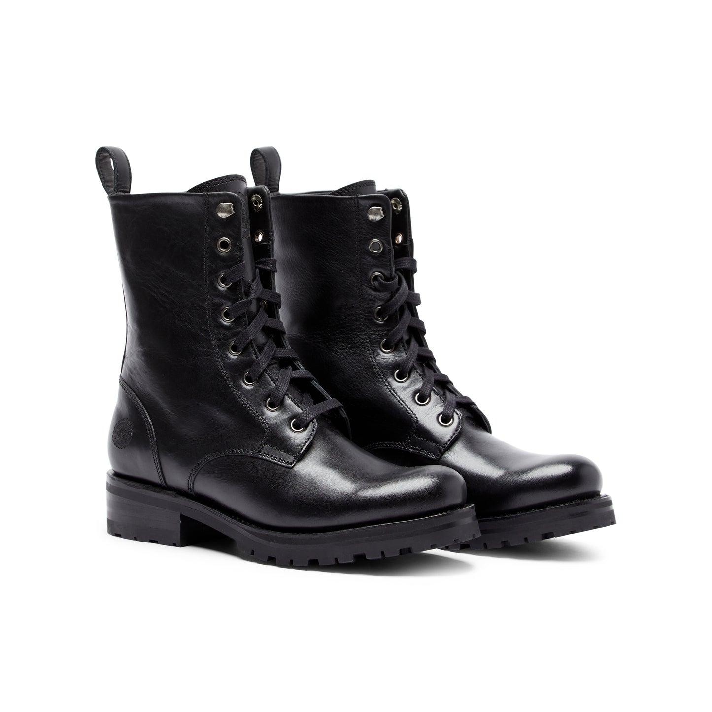 Ranch Road Boots - Poppy Combat - Black - Front Pair