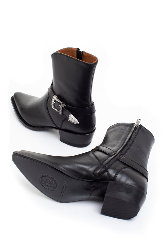 Womens Scarlett Buckle Pull On Leather Boot - Ranch Road Boots™