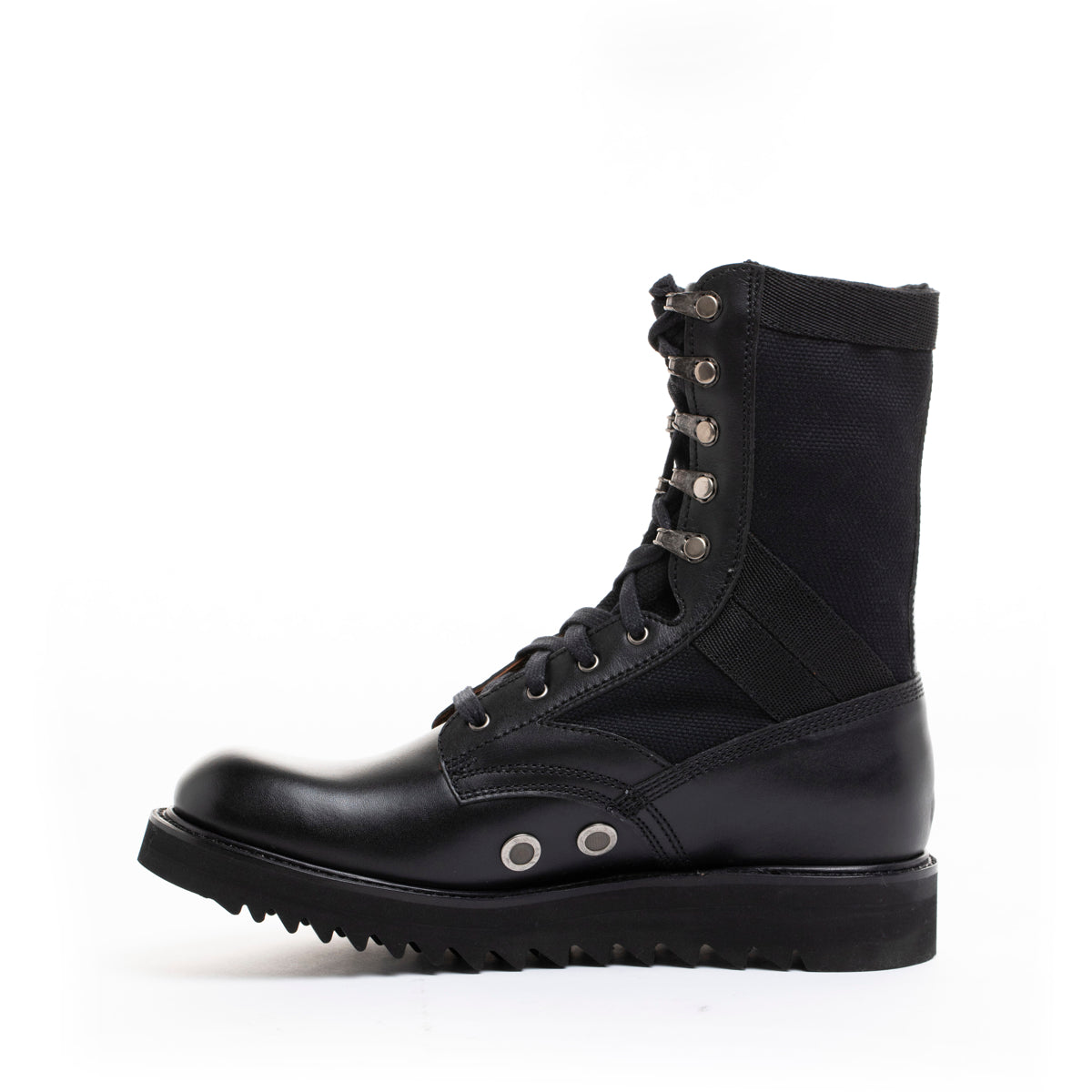 Ranch Road Boots - Women's Current Issue Black - Military-Combat-Lace-Up-Boot-Left-Profile
