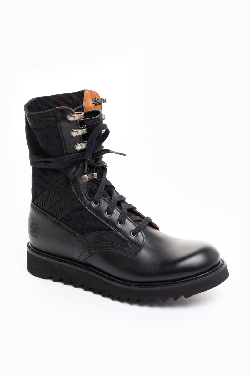Ranch Road Boots - Women's Current Issue Black - Military-Combat-Lace-Up-Boot-Right-Tie-Around-Ankle-Lace-Detail