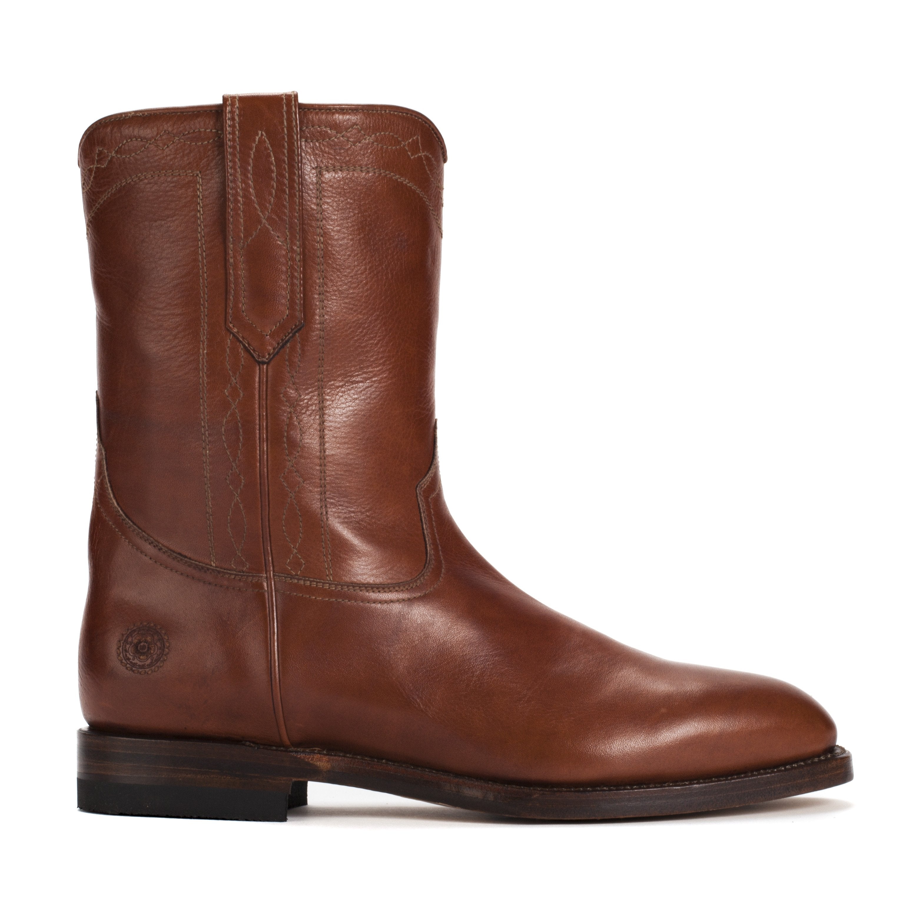 cognac boots