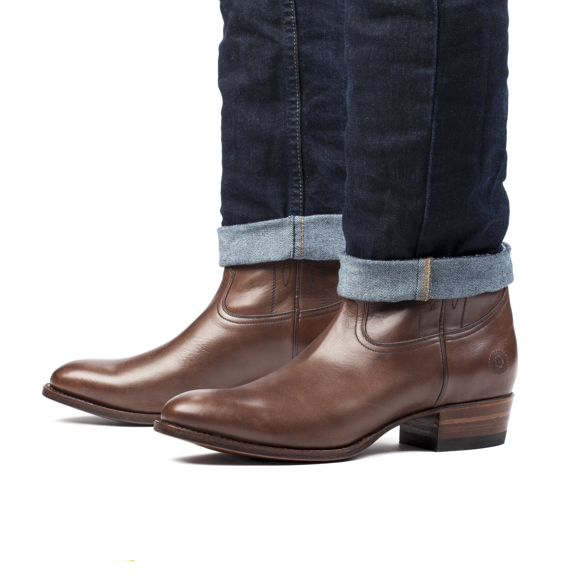 Mens Capistrano Handmade Brown Cowboy Boots - Ranch Road Boots™ Pair