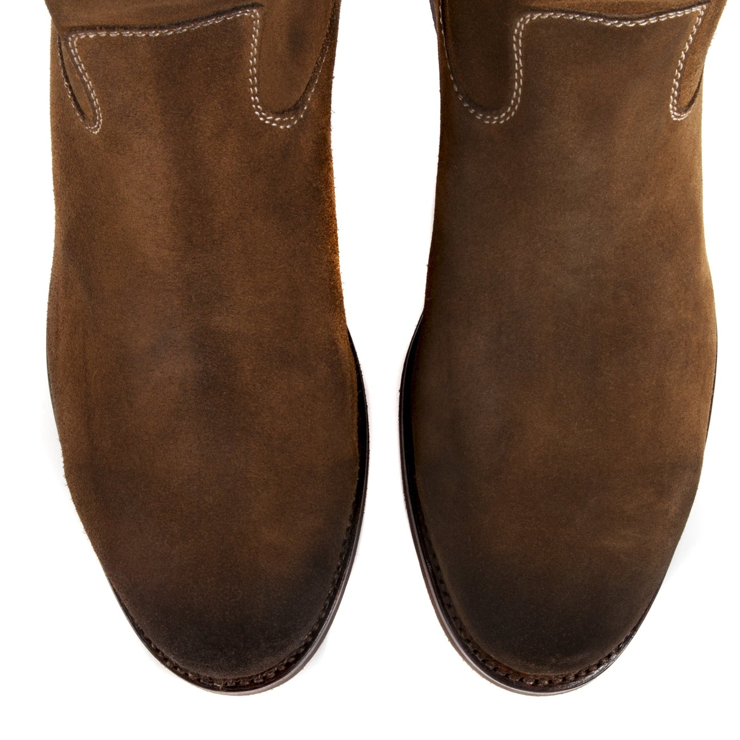 Mens Gunner Brown - Handmade Wellington Boots - Ranch Road Boots™ Top