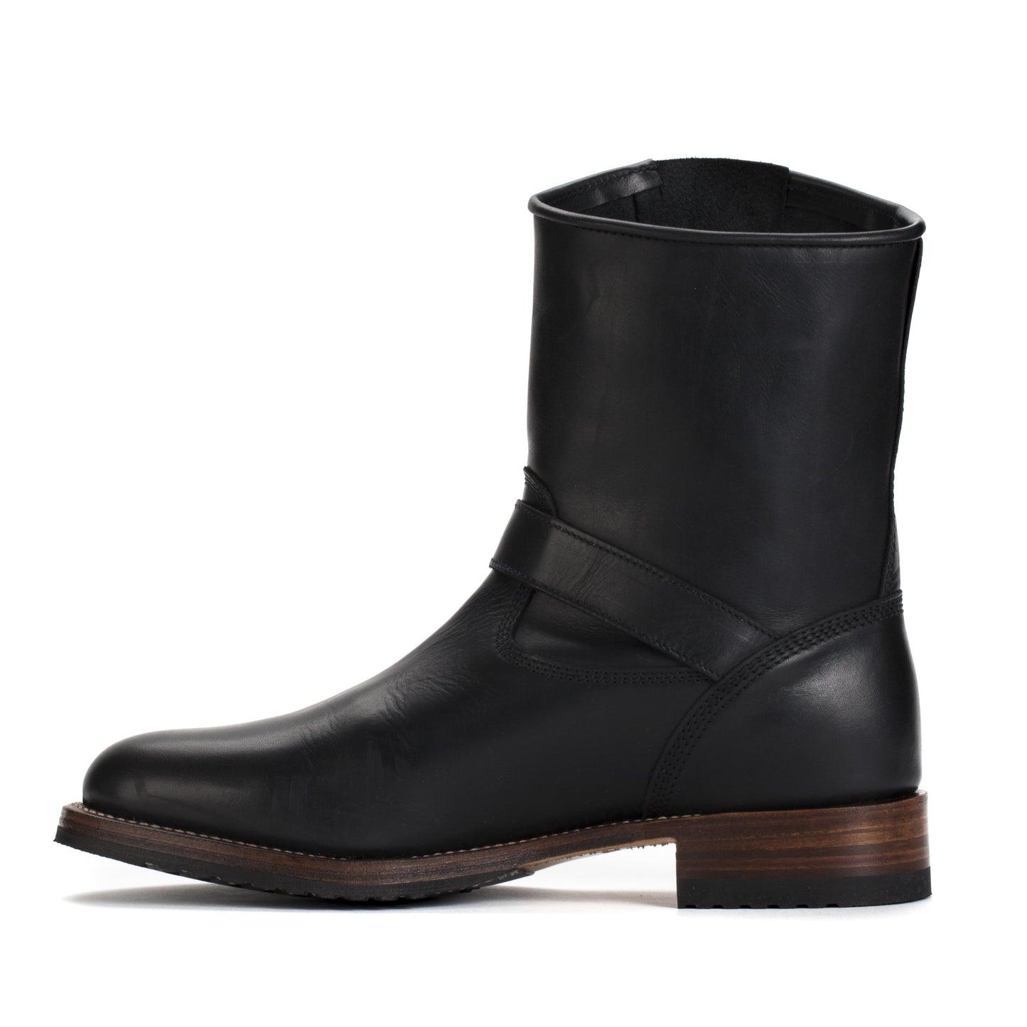 Mens Linesman Boot Black - Classic Engineer Boots - Ranch Road Boots™  Inner Side View