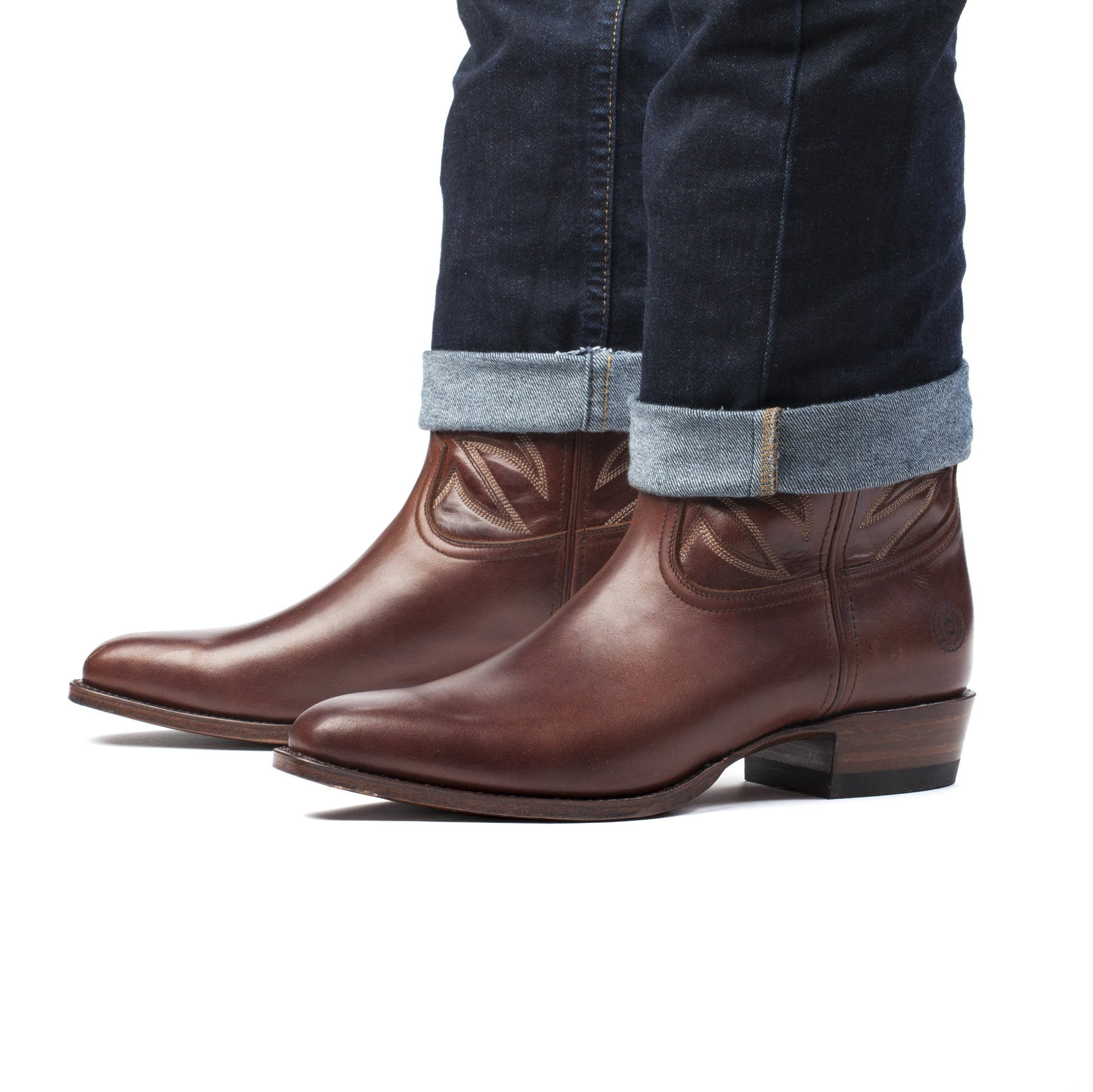 Mens Maverick Brown - Vintage-Style Cowboy Boots - Ranch Road Boots™ Pair