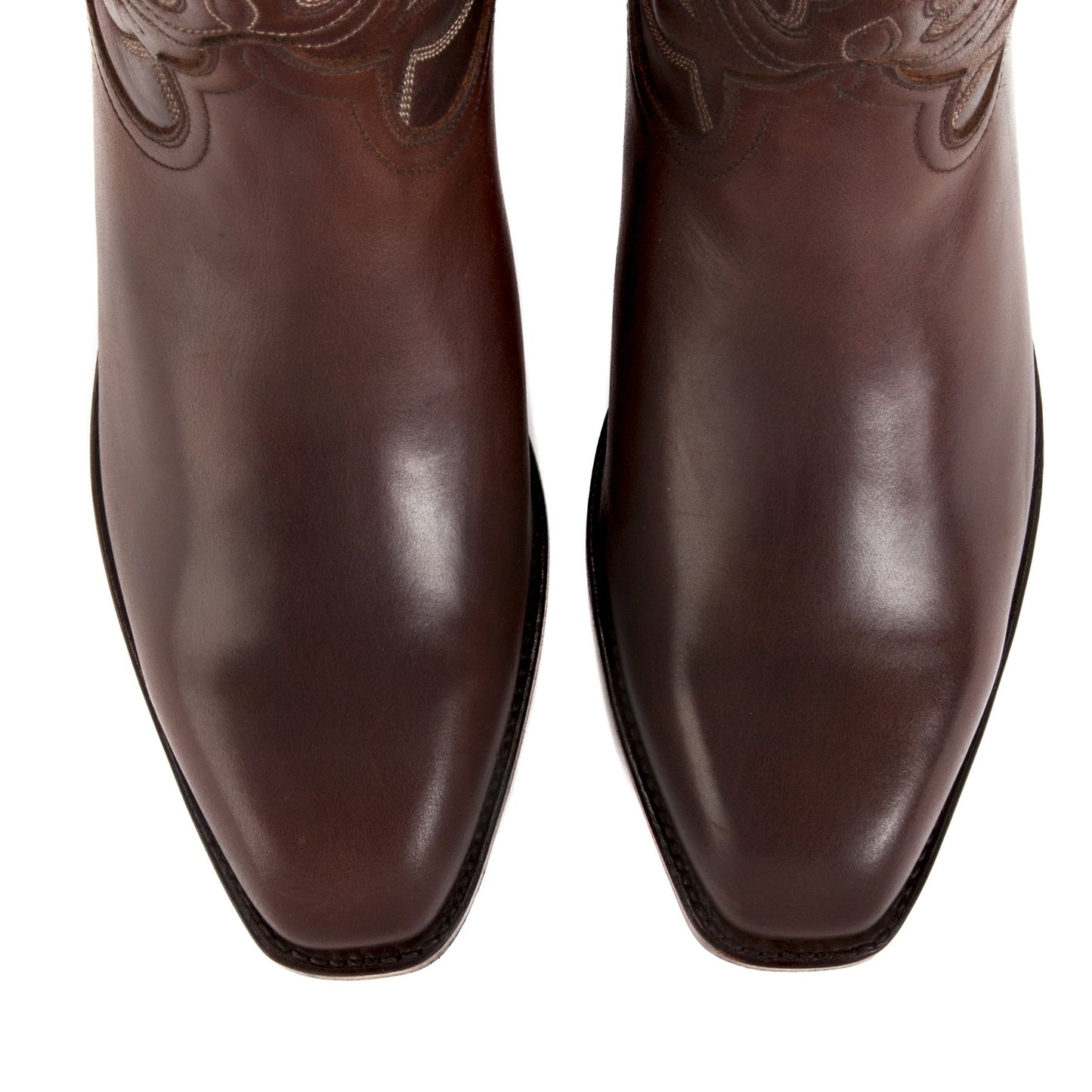 Mens Maverick Brown - Vintage-Style Cowboy Boots - Ranch Road Boots™ Top