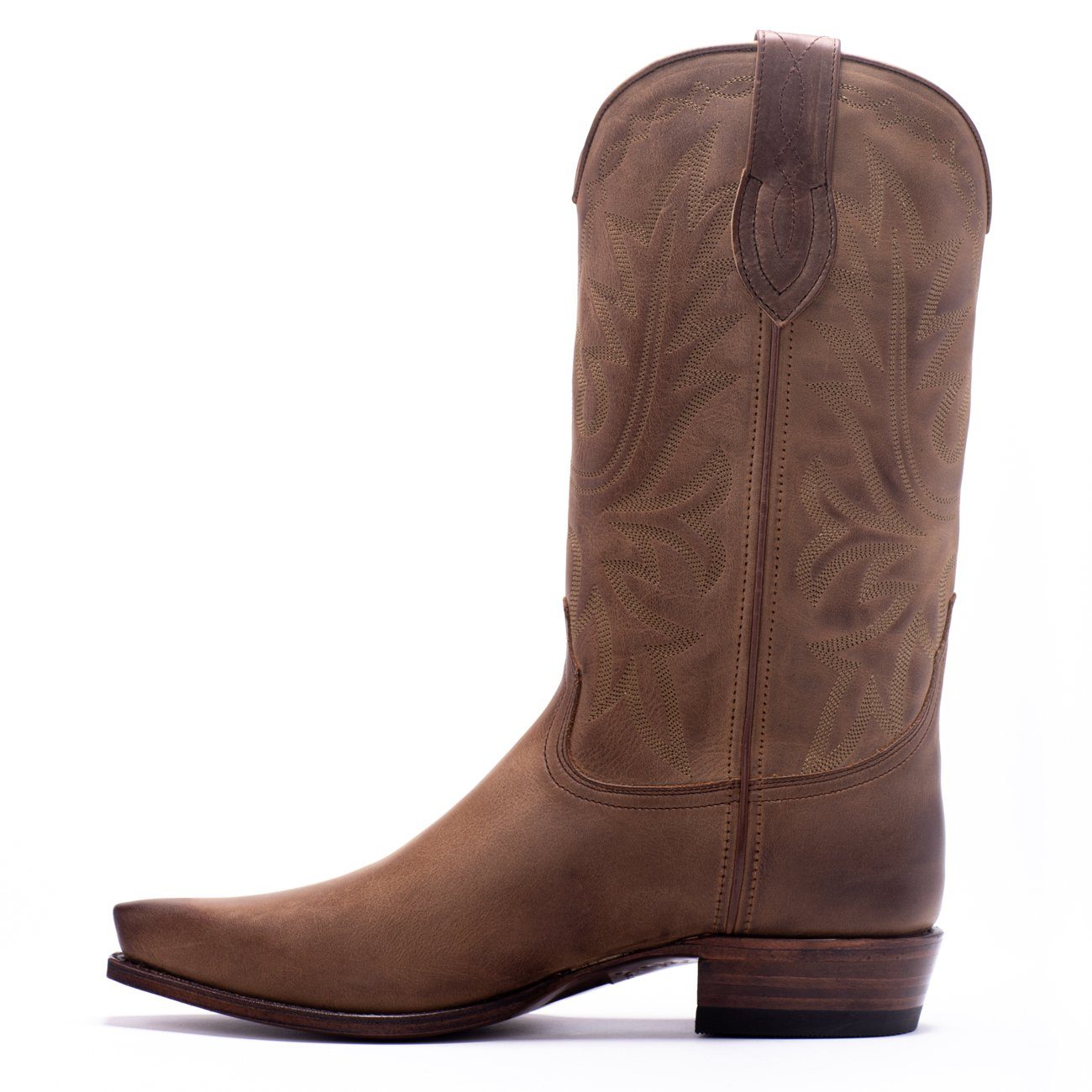 Mens Yoakum Tan Leather Western Boot - Ranch Road Boots™-Inner Side